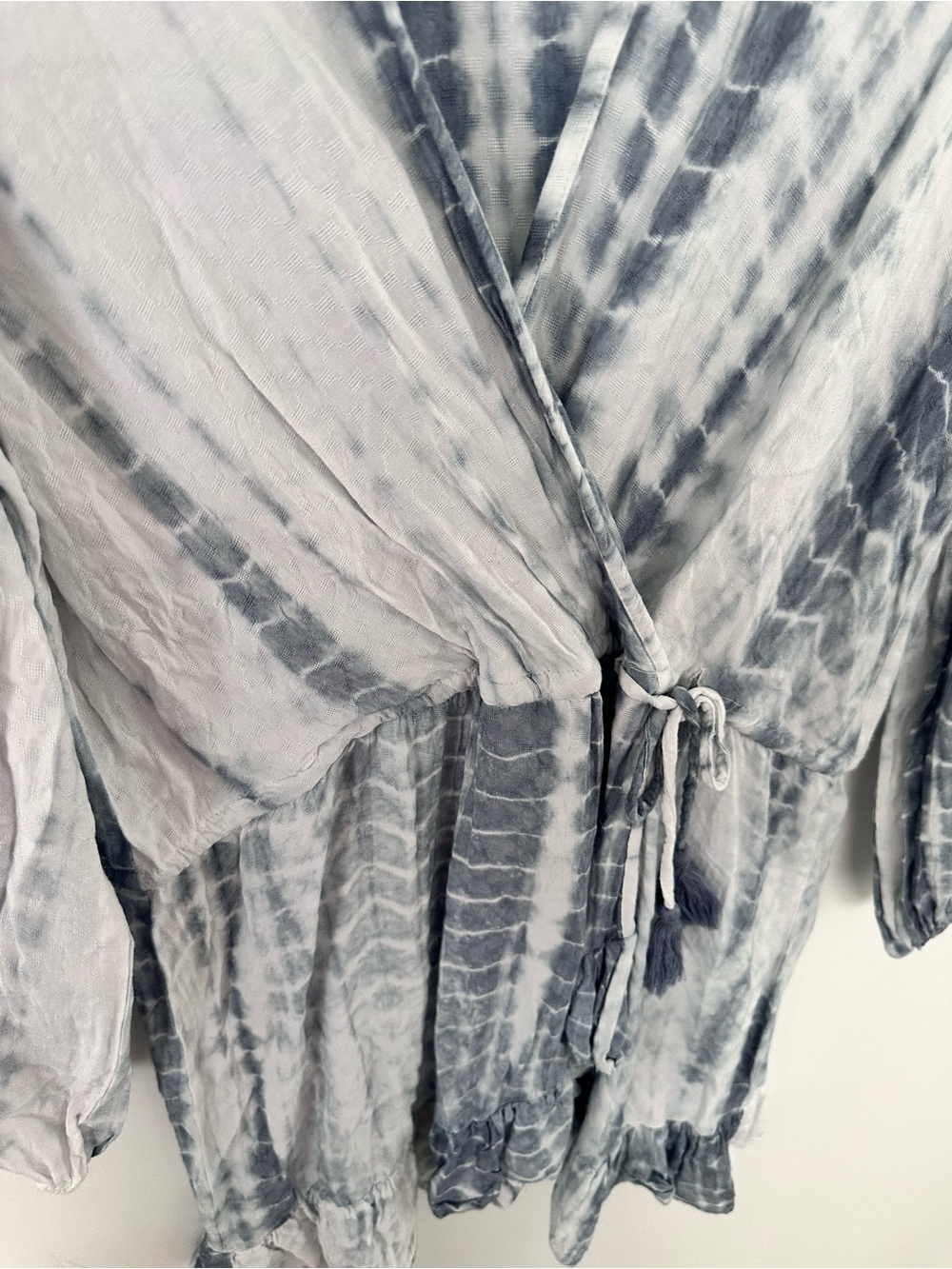 Blue Island Blue & White Tie-Dye Dress | Size Medium - Picture 6 of 14
